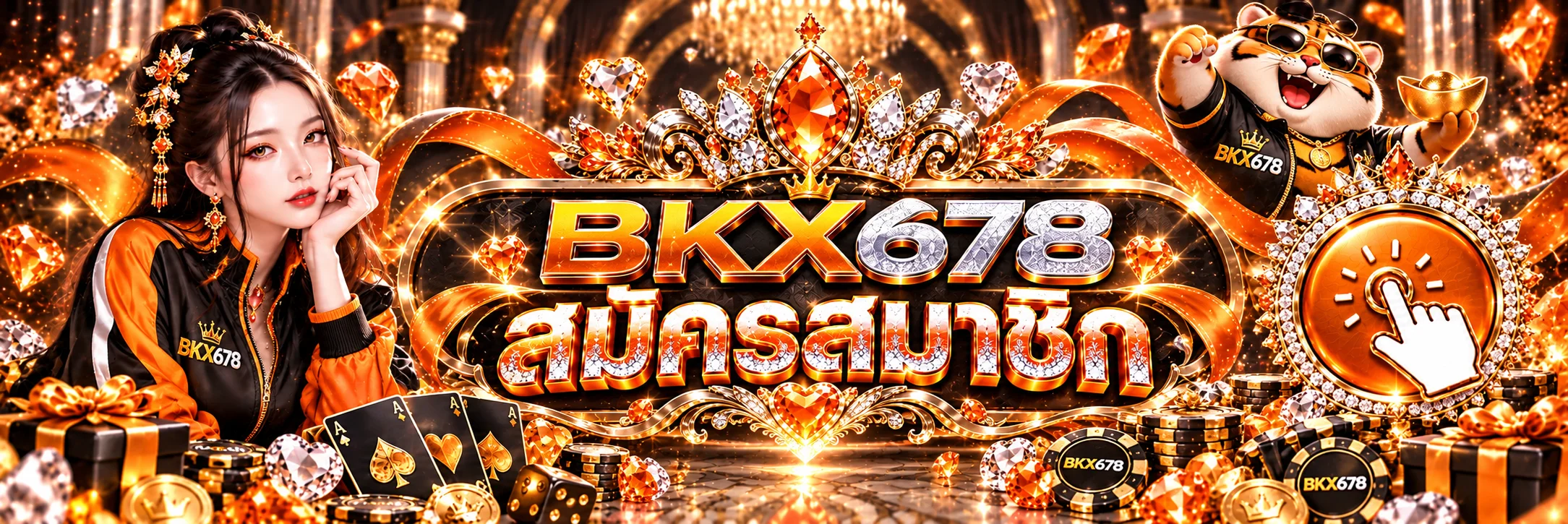 ทางเข้า BKX678 และปุ่มสมัครสมาชิก